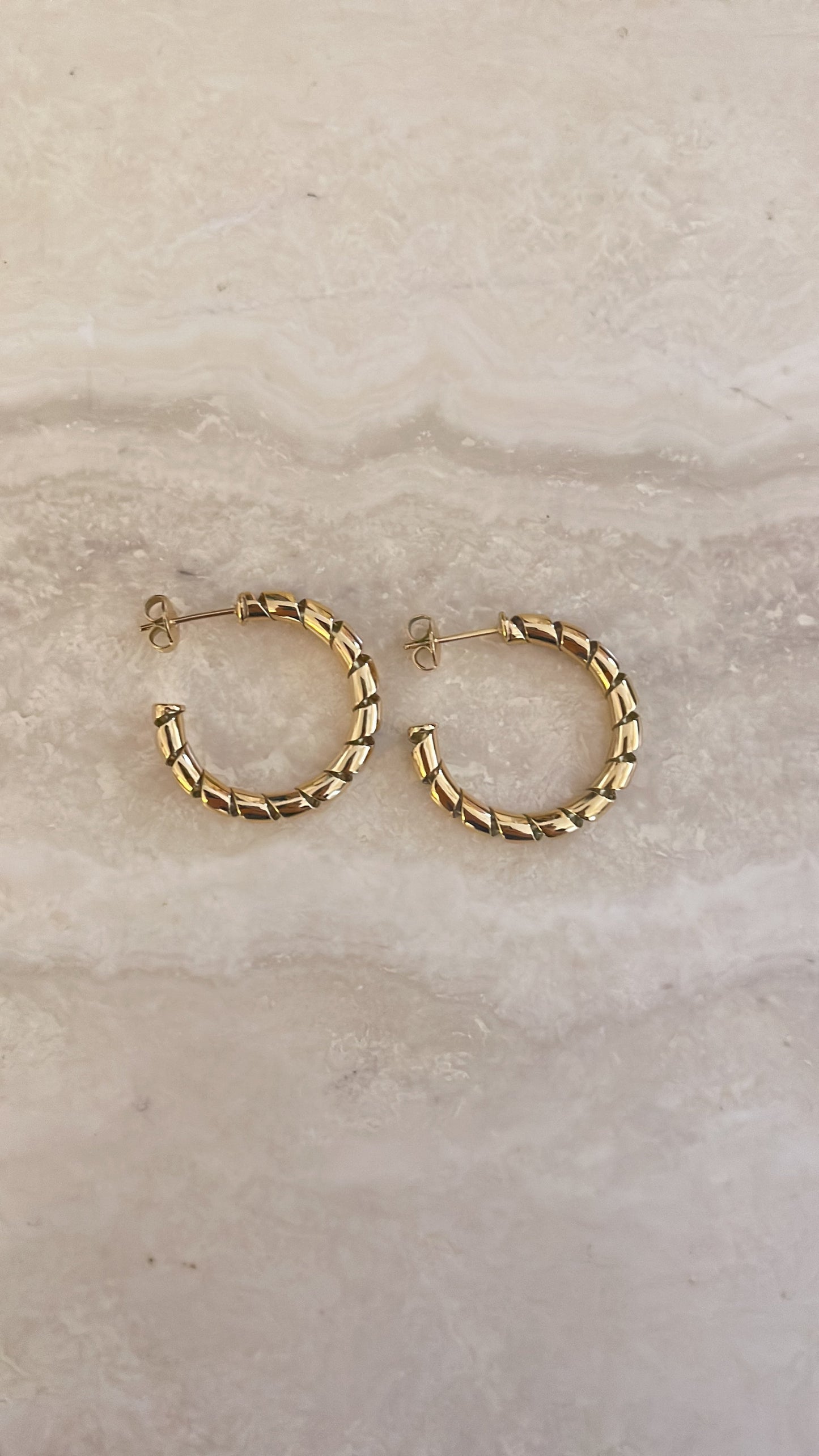 Octavia Coil Hoops - Gold
