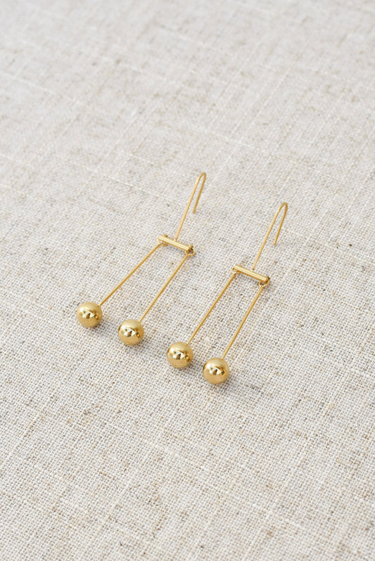 Alla Luxe Twin Ball Earrings