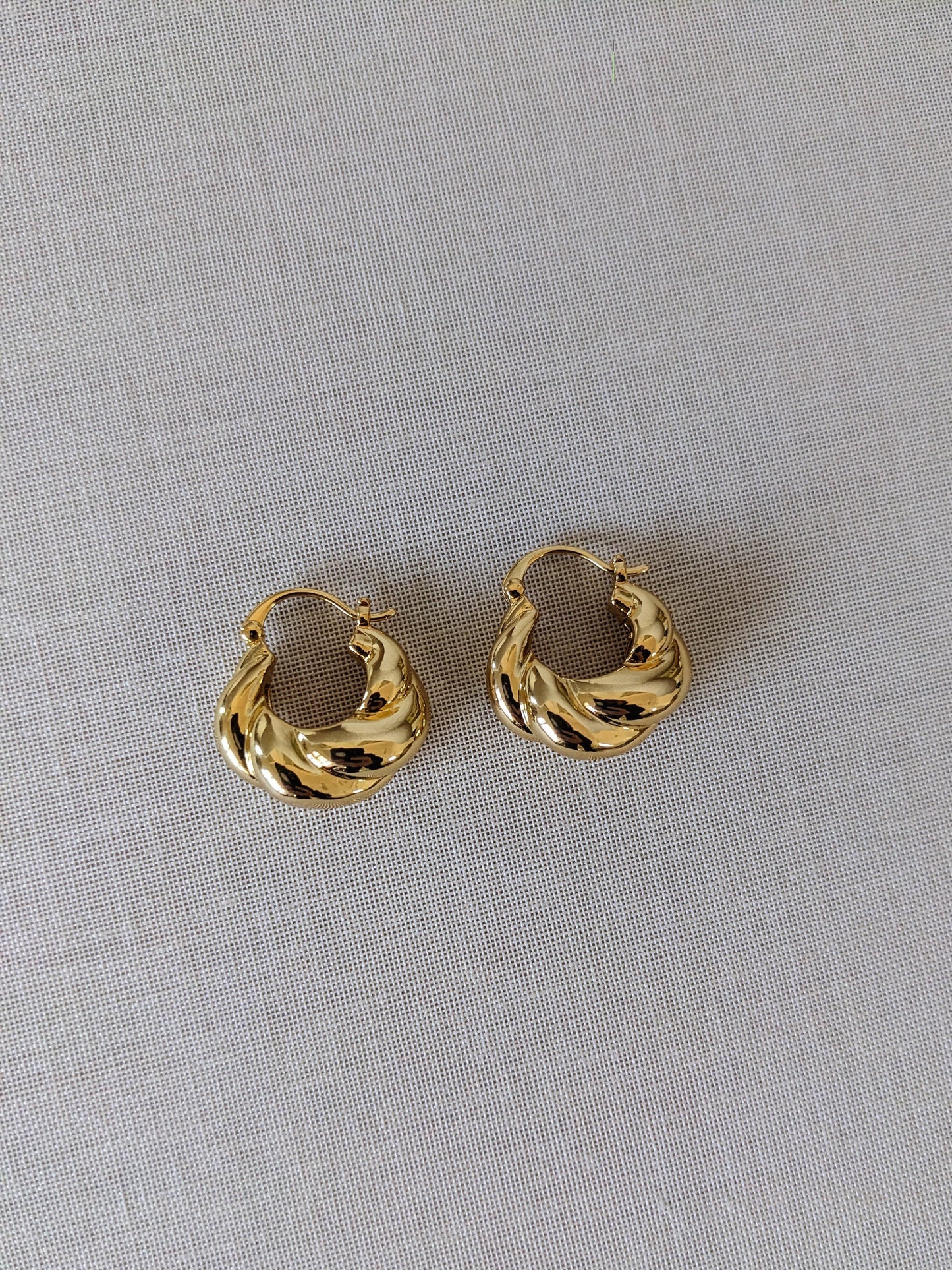 Lenny Puff Hoop Luxe Earrings