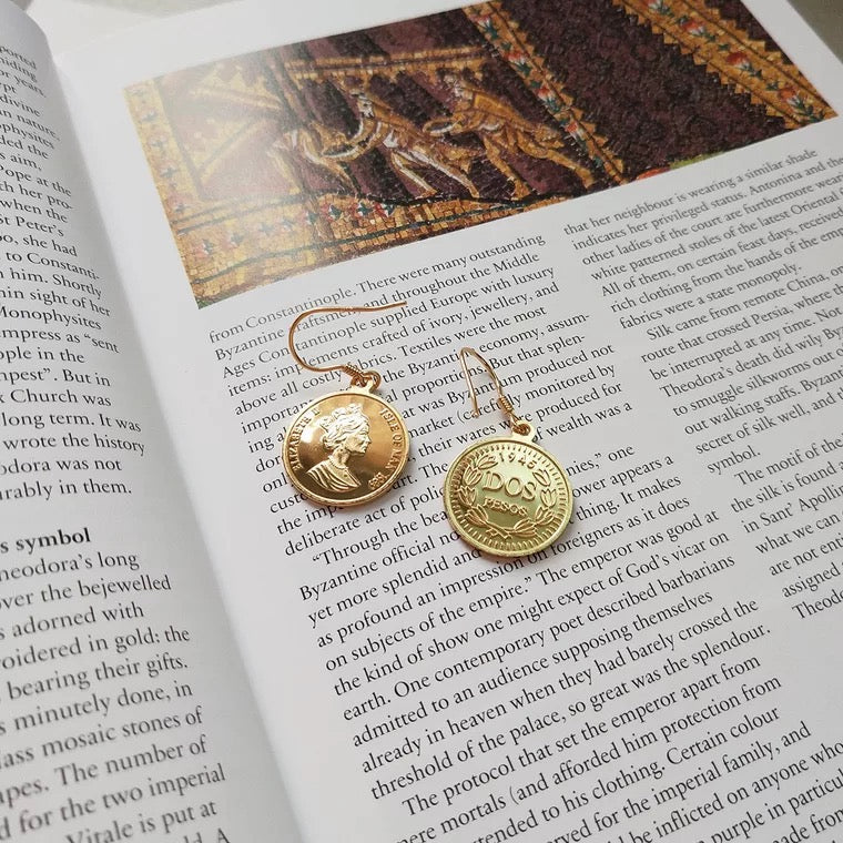 Elizabeth Isle Coin Earrings