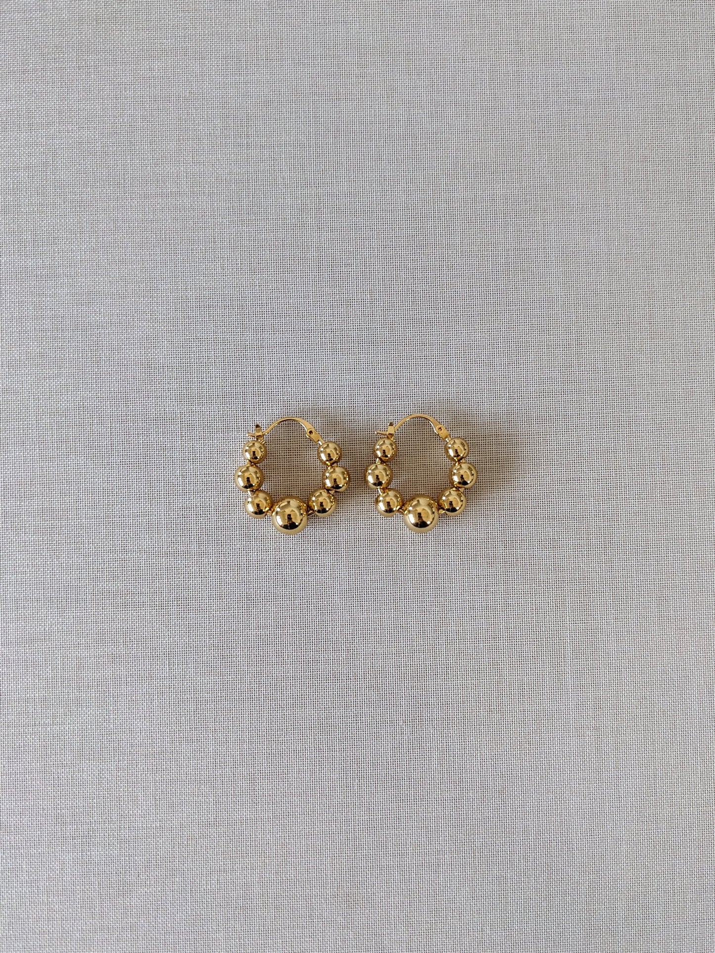 Rylee Bobble Hoop Luxe Earrings