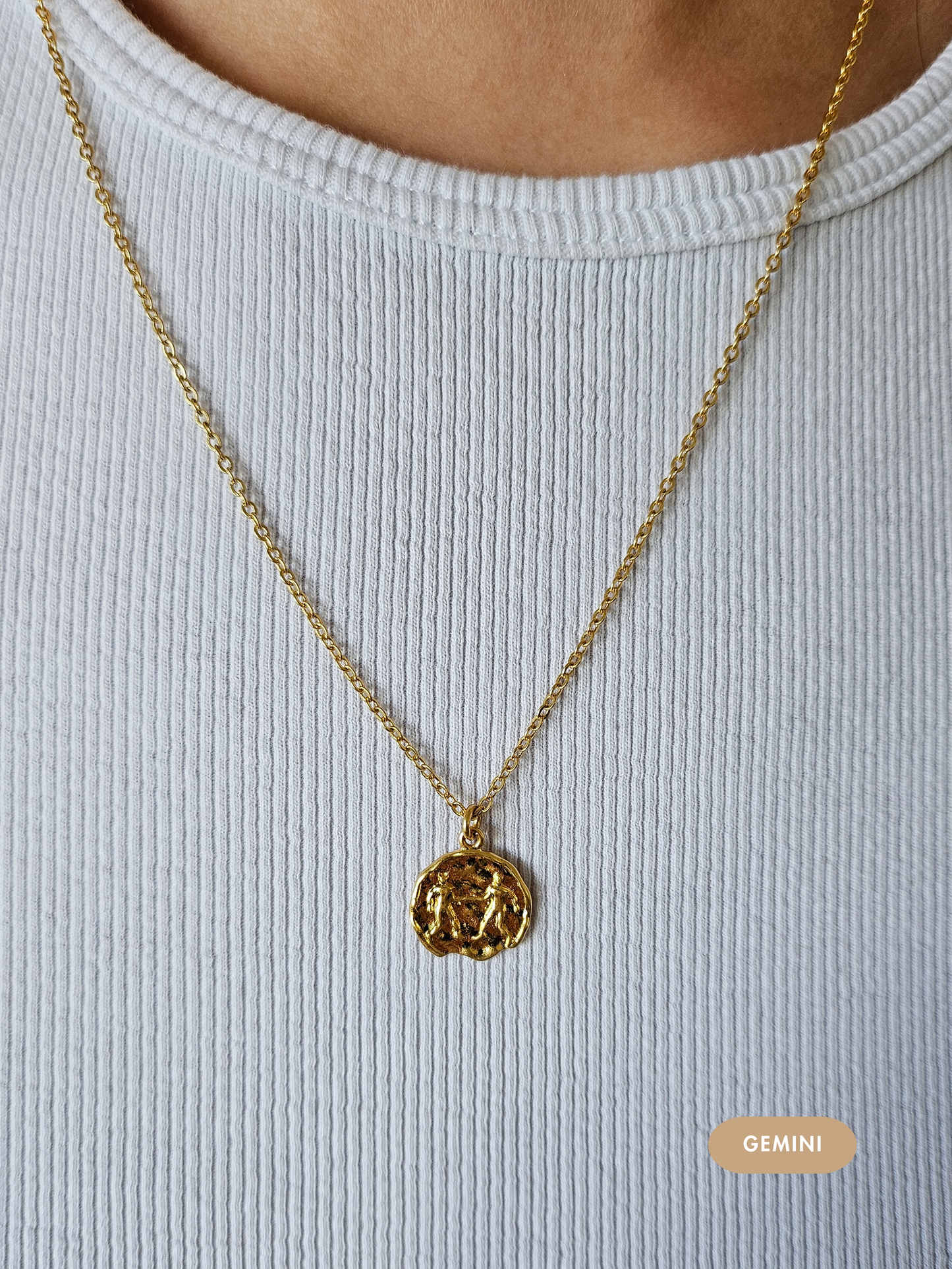 Mini Disc Zodiac Necklace