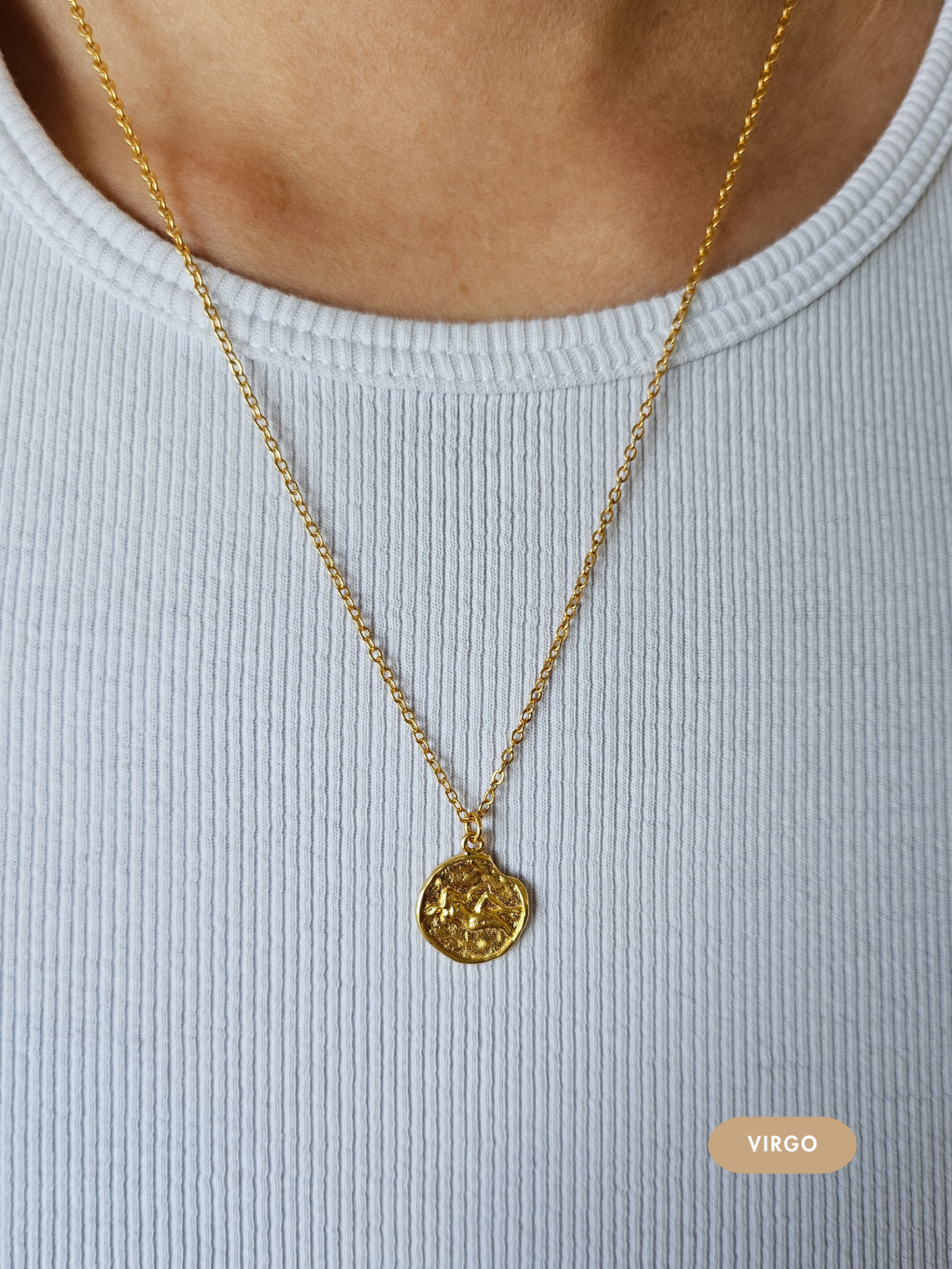 Mini Disc Zodiac Necklace