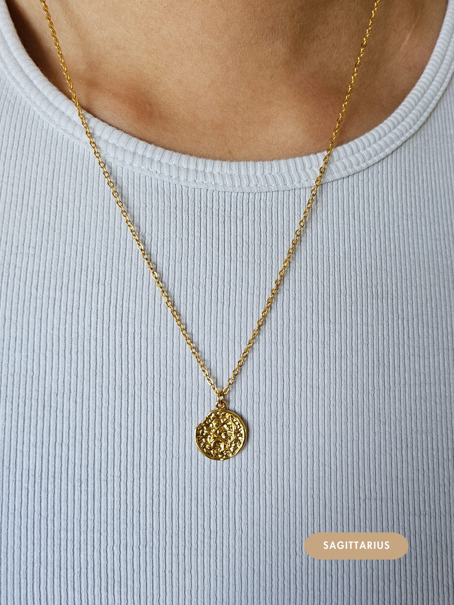 Mini Disc Zodiac Necklace