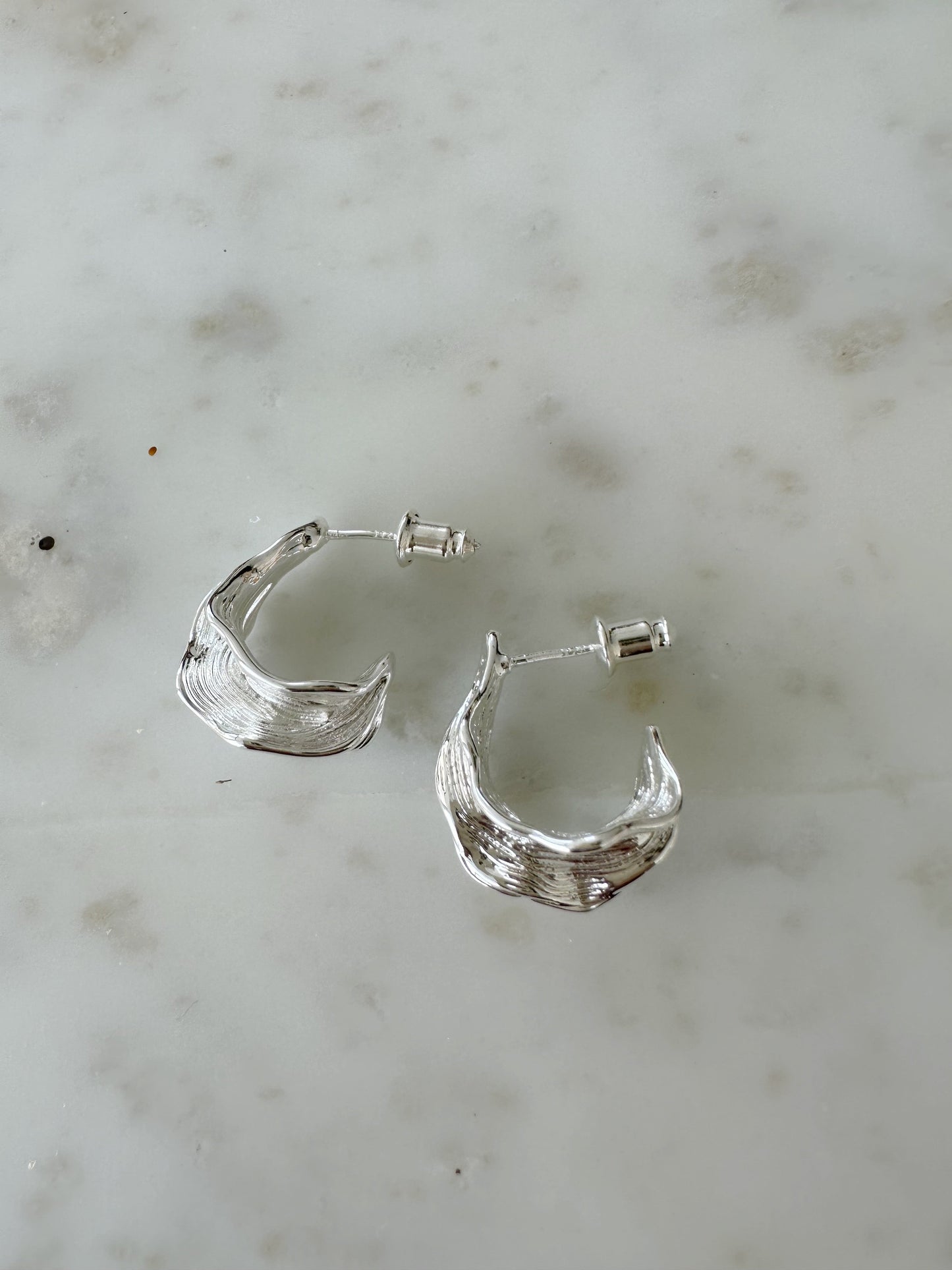 Audrina Textured Hoop Luxe Earrings