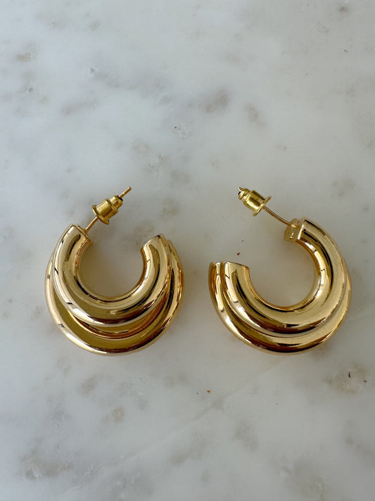 Dawson Double Hoop Luxe Earrings