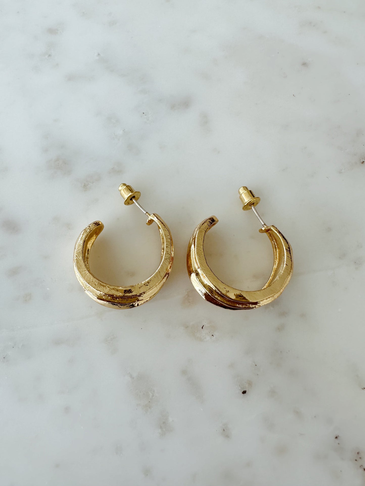 Emilee Textured Luxe Earrings