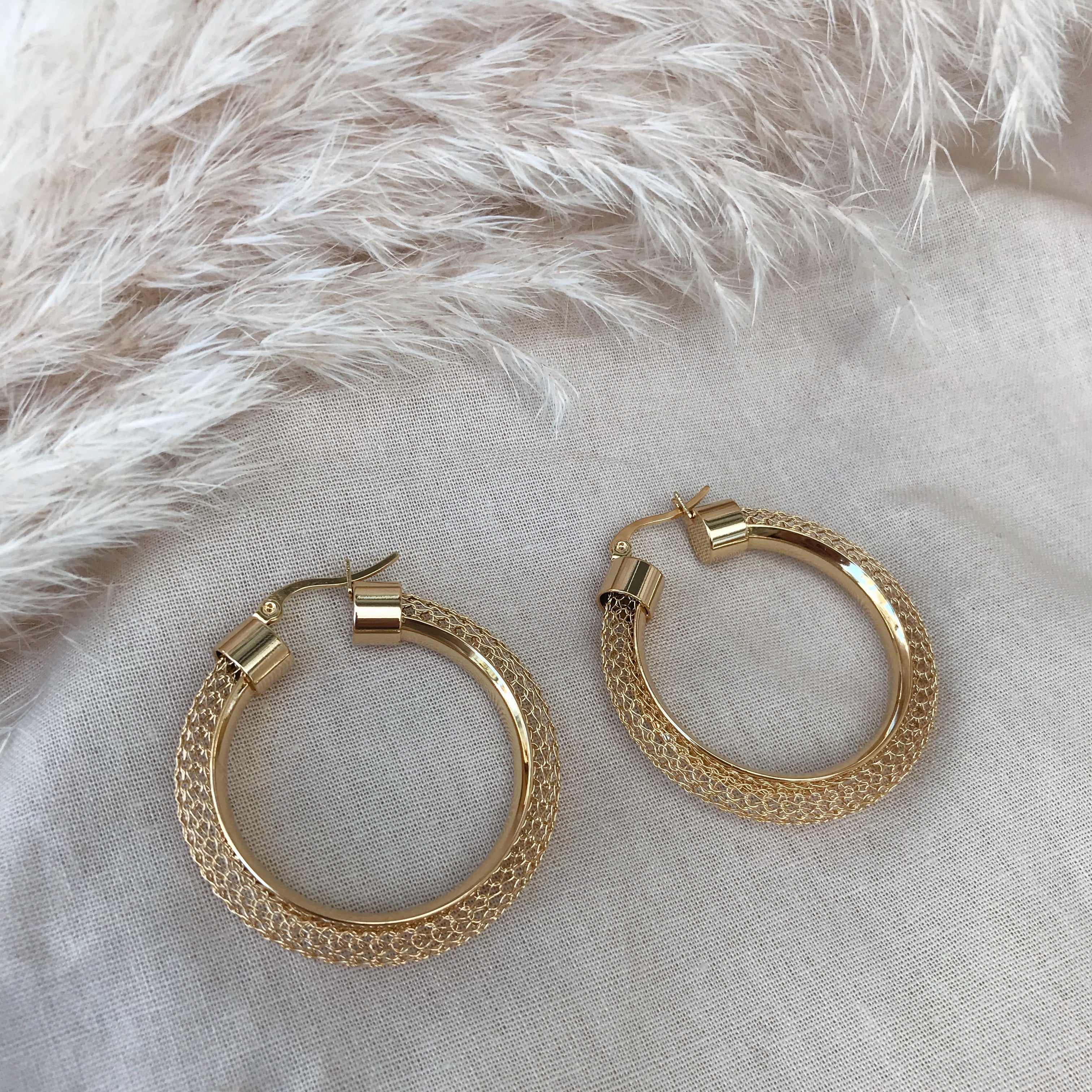Paris Large Mesh Hoops – Kitsense