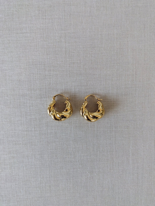 Lenny Puff Hoop Luxe Earrings