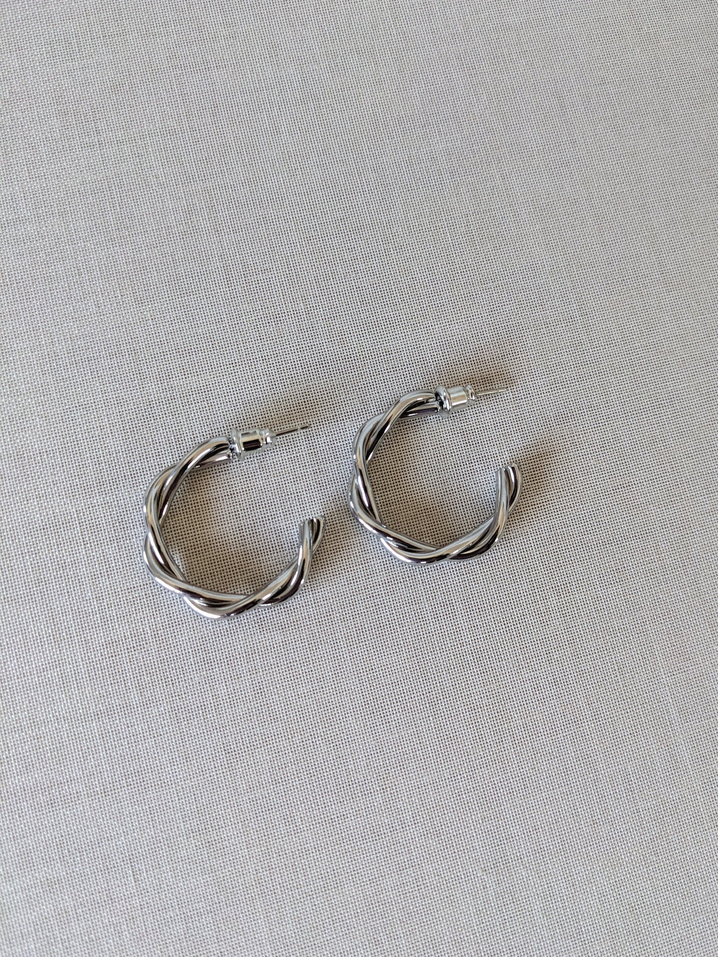 Brittany Twist Hoop Luxe Earrings