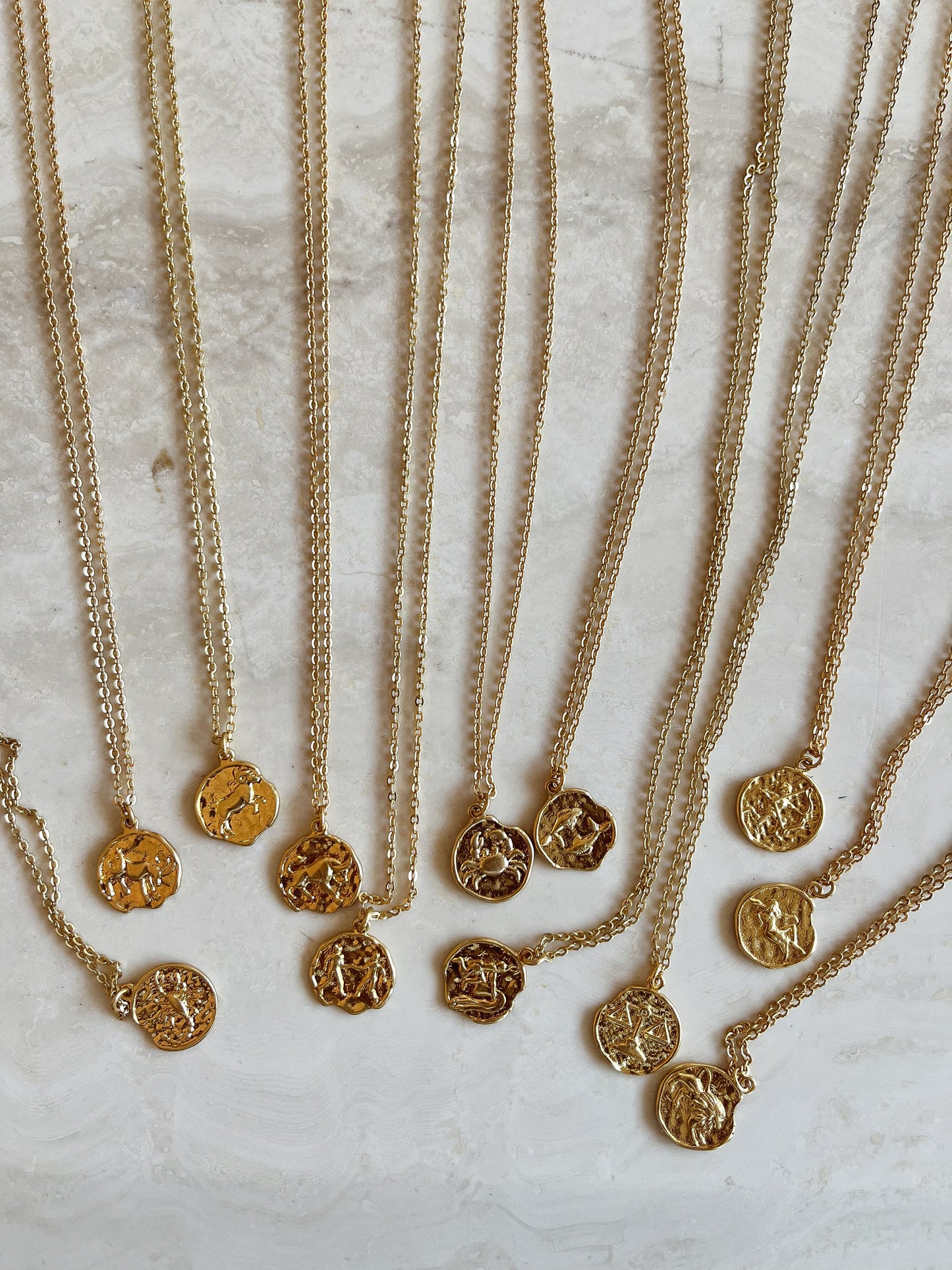 Mini Disc Zodiac Necklace