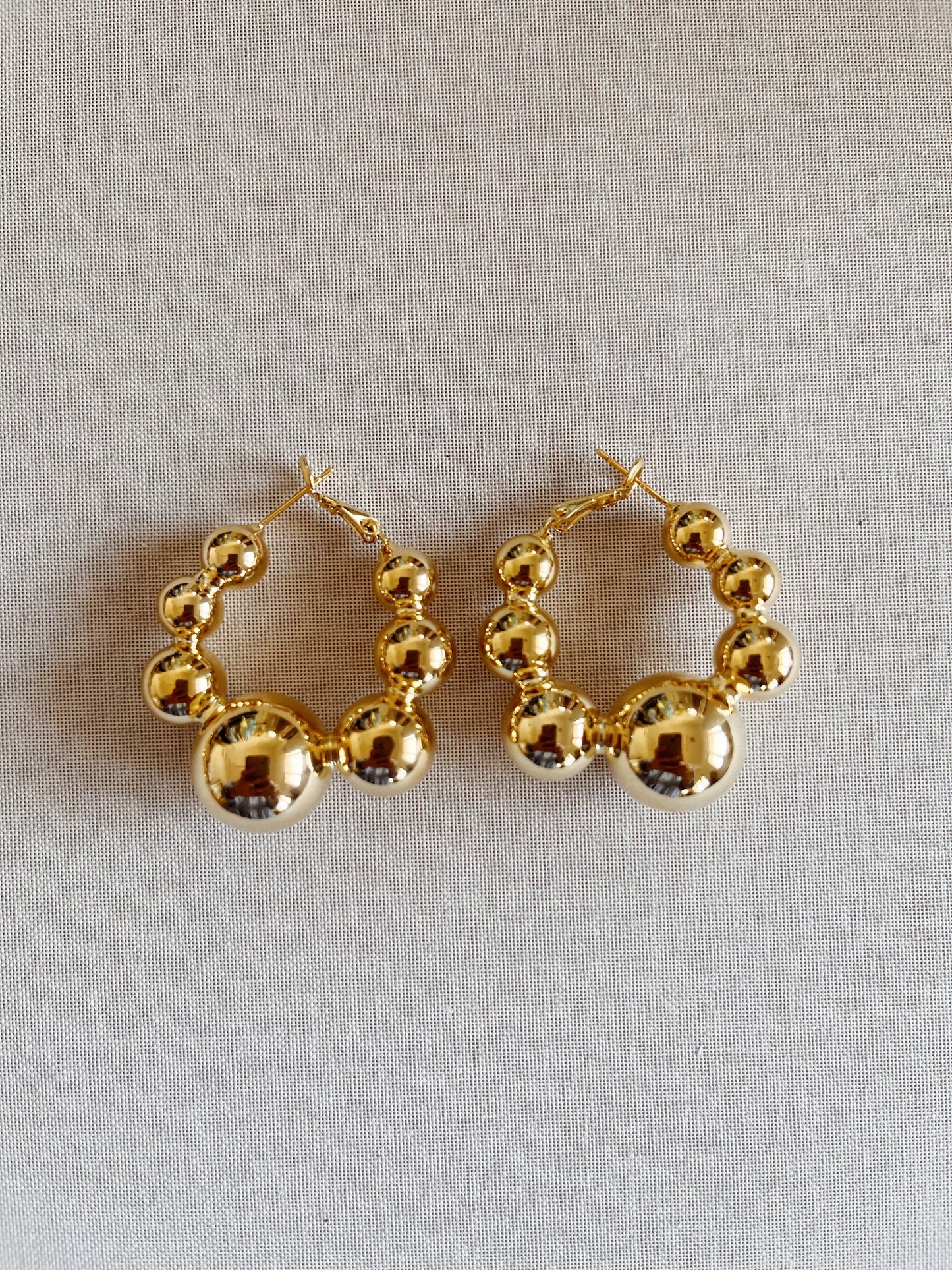 Shae Bobble Hoop Earrings